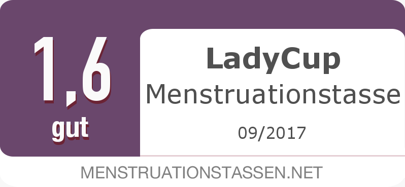 Testsiegel: LadyCup Menstruationstasse