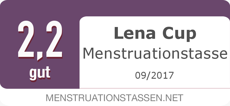 Testsiegel: Lena Cup Menstruationstasse
