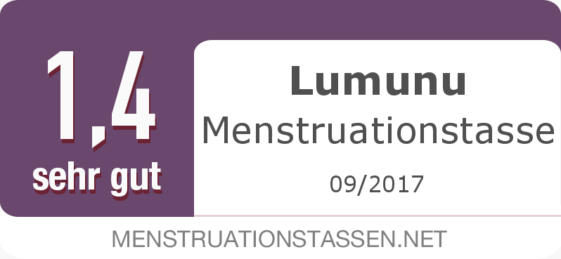 Testsiegel: Lumunu Menstruationstasse