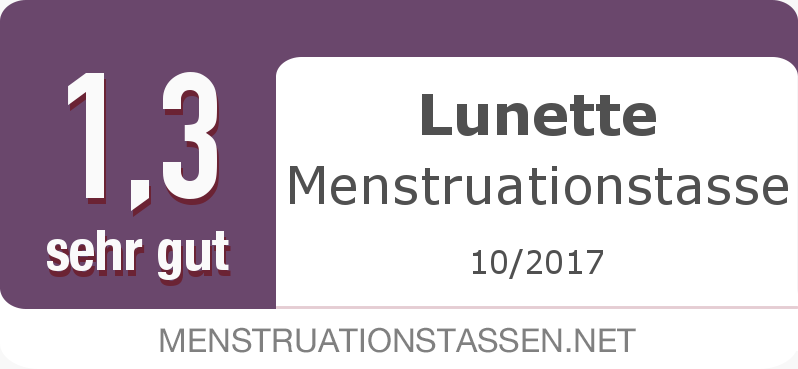 Testsiegel zur Lunette Menstruationstasse