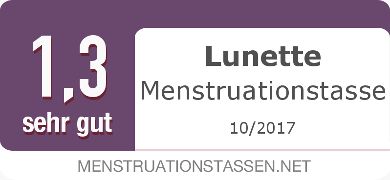 Testsiegel: Lunette Menstruationstasse