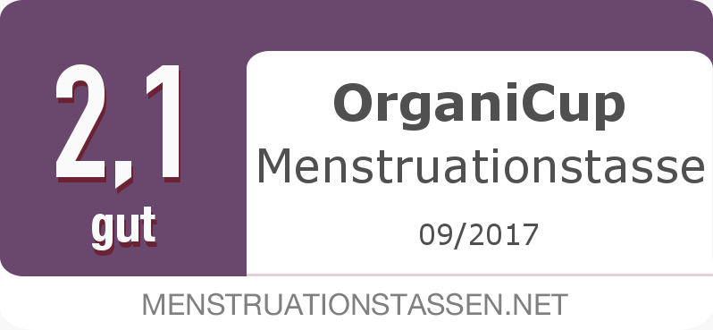 Testsiegel: OrganiCup Menstruationstasse