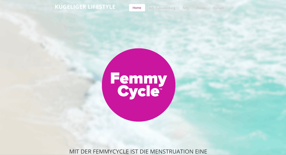 Die Webseite von FemmyCycle